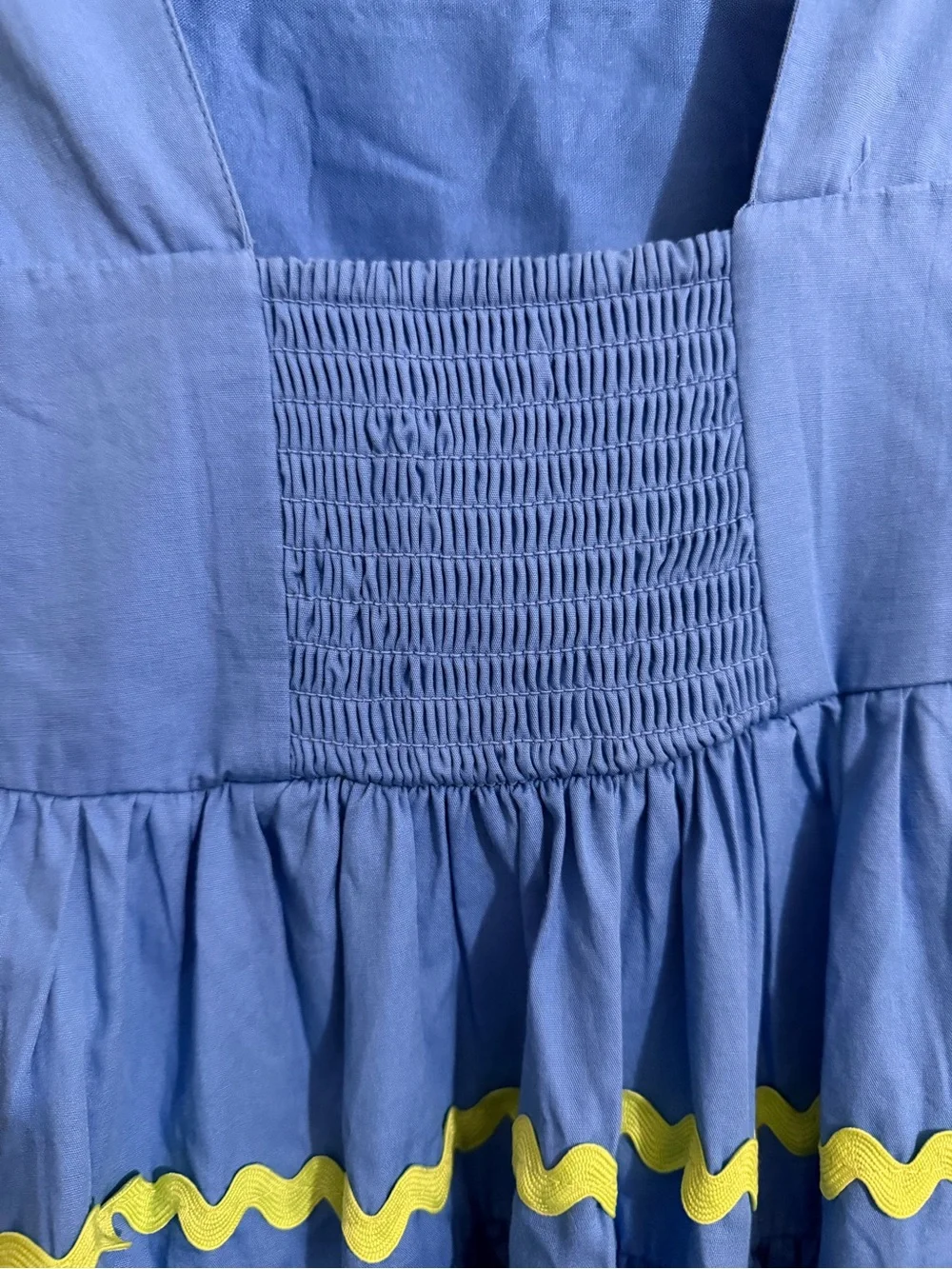 Anthropologie The Helena Square Neck Tiered Midi Dress NWT! - Picture 9 of 16